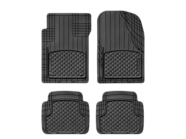 11AVMSB - : Front &amp; Rear Black Universal All Vehicle Mat for WeatherTech Image