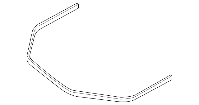 1668870198 - Front-End Assembly, Front Panel: Engine Hood Seal for Mercedes-Benz: GL350, GL450, GL550, GL63 AMG, GLE300d, GLE350, GLE400, GLE43 AMG, GLE450 AMG, GLE550e, GLE63 AMG, GLE63 AMG S, GLS350d, GLS450, GLS550, GLS63 AMG, ML250, ML350, ML400, ML550, ML63 AMG Image image