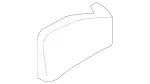 17168013718K72 - Body: Trim Molding for Mercedes-Benz Image