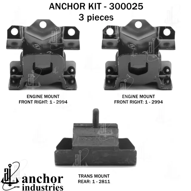 300025 - Engines &amp; Components: Anchor Engine Mount Kit for Anchor Image