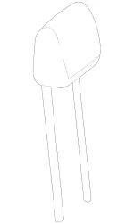 21397026009D88 - Body: Headrest for Mercedes-Benz Image