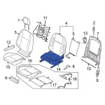 CK4Z9963160J - Body: Seat Frame for Ford: Transit-150, Transit-250, Transit-350, Transit-350 HD Image