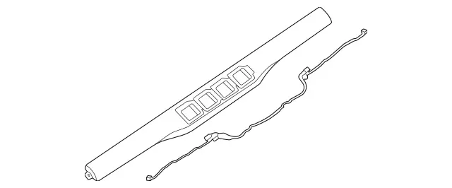 1676801106 - Panelling: Trim Bar for Mercedes-Benz: GLE350, GLE450, GLE450e, GLE53 AMG, GLE580, GLE63 AMG S, GLS450, GLS580, GLS63 AMG, Maybach GLS600 Image image