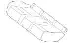 2059200650 - Rear Seat: Padding, Rr Seat Cushion for Mercedes-Benz Image