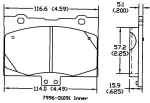13050883 - : Disc Brake Pad Set for OmniParts Image