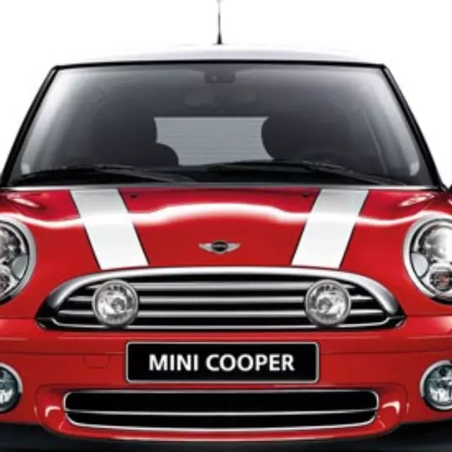 51147281522 - : Bonnet Stripe - Pinstripe - Black Right Side for Mini: Cooper Image
