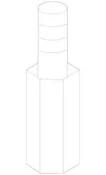 9900016 - Chassis Sheet Metal/Air Intake: Threaded Pin for Mercedes-Benz Image