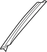 76911CR000 - Body: Windshield Pillar Trim for Infiniti Image