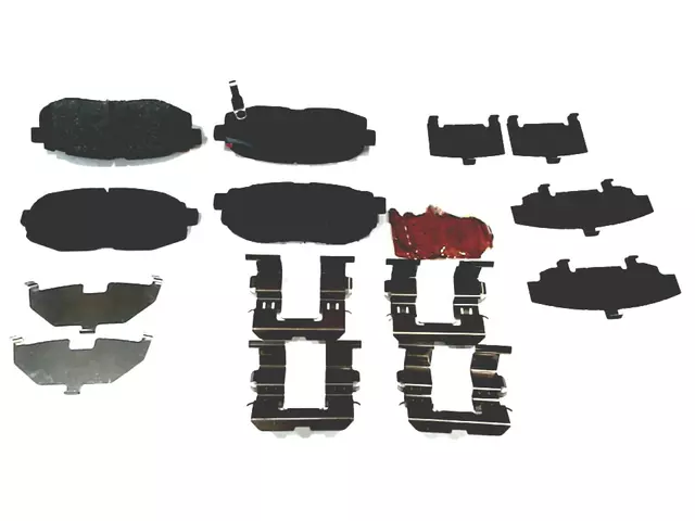 26696XA011 - : REAR BRAKE PAD SET W/HARDWARE &amp; SHIMS for Subaru Image