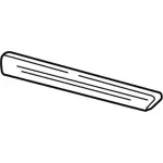 YL3Z1625532APTM - Body: Body Side Molding for Ford Image