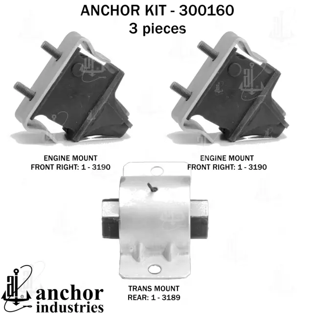 300160 - Engines &amp; Components: Anchor Engine Mount Kit for Anchor Image