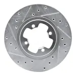 63167008L - : DFC Brake Rotor - Drilled and Slotted - Silver for DYNAMIC FRICTION Image