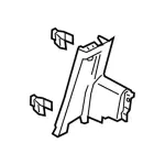 KB3Z2131004BA - Body: Upper Pillar Trim for Ford Image