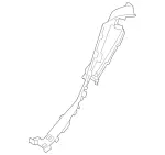 25369053008R73 - Body: Lower Pillar Trim for Mercedes-Benz Image