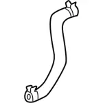 YL8Z8075DA - Cooling System: Overflow Hose for Ford: Escape | Mercury: Mariner Image