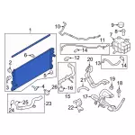 NB3Z8005B - : 2022-2024 Ford Bronco - Radiator for Ford: Bronco Image