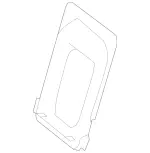 2519300132 - Folding Seat/Center Seat: Backrest Frame for Mercedes-Benz Image