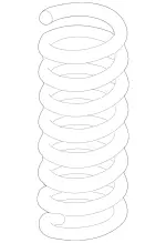 2533241504 - Springs, Suspension and Hydraulic Components: Helical Spring for Mercedes-Benz Image