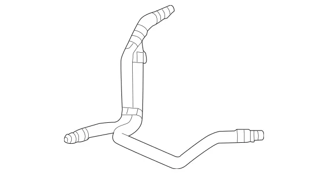 2125010625 - Radiator: Bleed Line for Mercedes-Benz: CLS550, CLS63 AMG, E550, E63 AMG Image image