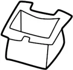 878402Y010 - Electrical: Retractor Cover for Infiniti Image