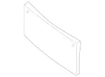 2238801602 - Bumper/Fender/Hood: License Plate Holder for Mercedes-Benz: 350SD, S500 Image