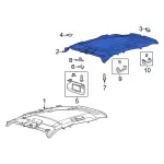 LJ6Z7851916CH - Body: Headliner for Ford: Escape Image