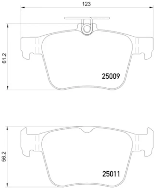 355020261 - Brakes &amp; Brake Parts: Disc Brake Pad Set for Hella Pagid Image