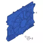 PR3Z8C607A - : Fan Assembly for Ford: Mustang Image