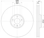 355129601 - : Disc Brake Rotor for Hella Pagid Image