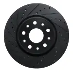 63342039L - : DFC Brake Rotor - Drilled and Slotted - Black for DYNAMIC FRICTION Image