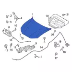 LJ8Z16612A - Body: Hood for Ford: Mustang Mach-E Image