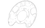 1674233100 - Brakes: Brake Cover Plate for Mercedes-Benz Image