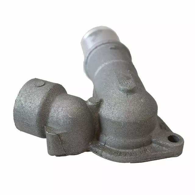 F5TZ8592BC - Cooling System: Thermostat Housing for Ford: Bronco, E-150 Econoline, E-150 Econoline Club Wagon, E-250 Econoline, E-250 Econoline Club Wagon, E-350 Econoline, E-350 Econoline Club Wagon, F-150, F-250, F-350 Image