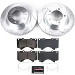 K2952 - : Z23 Daily Driver Carbon-Fiber Ceramic Brake Pad and Drilled &amp; Slotted Rotor Kit for PowerStop Image
