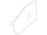 2118100921 - Front Doors: Mirror Glass for Mercedes-Benz: E320, E500, E55 AMG Image