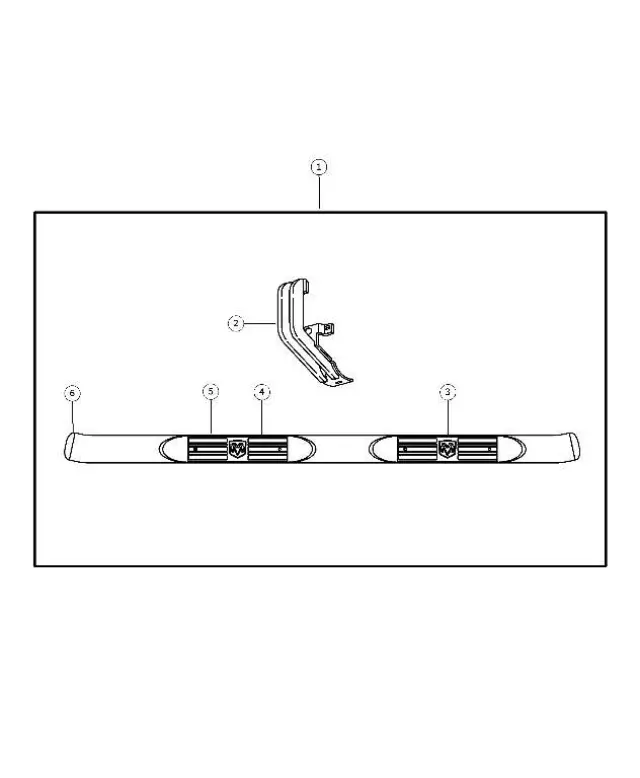 Side Step End Cap - Mopar (05183055AA)
