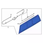 ML3Z2542052A - Body: Sliding Glass for Ford: F-150, F-250 Super Duty, F-350 Super Duty, F-450 Super Duty Image