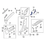 LB5Z7831407AB - Body: Handle for Ford: Explorer, Police Interceptor Utility Image