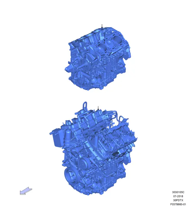 L1MZ6009A - Engine: Short Block for Ford Image