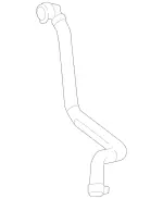 2315013982 - Radiator: Coolant Hose for Mercedes-Benz: SL550 Image