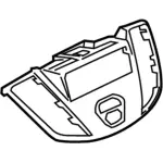 BK3Z18842DC - Body: Trim Bezel for Ford: Transit-150, Transit-250, Transit-350, Transit-350 HD Image