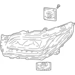 JL7Z13008E - Electrical: Headlamp Assembly for Lincoln: Navigator Image