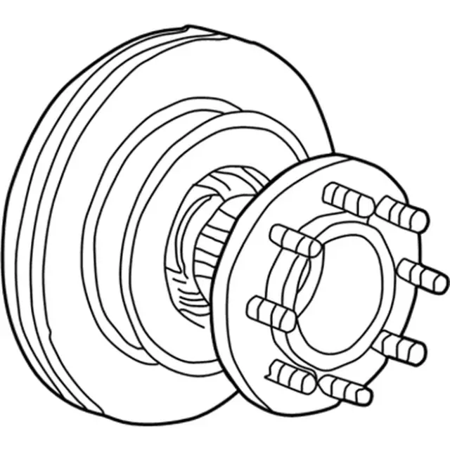 Hub & Rotor - Ford (1C3Z-1V102-BC)