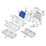 FR3Z6366600AC - Body: Seat Back Cover for Ford: Mustang Image