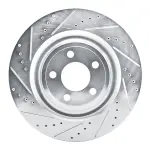 63154278L - : DFC Brake Rotor - Drilled and Slotted - Silver for DYNAMIC FRICTION Image