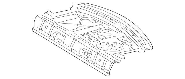 2036400160 - Rear End: Rear Panel for Mercedes-Benz: C230, C280, C32 AMG, C350, C55 AMG Image image