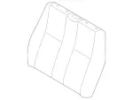 90791006029D88 - Body: Seat Back Cushion Cover for Mercedes-Benz: Sprinter 1500, Sprinter 2500, Sprinter 3500, Sprinter 3500XD, Sprinter 4500 Image
