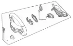 46092139E38 - Steering: Steering Wheel for Mercedes-Benz Image