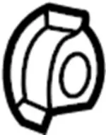 878579Y00A - : Adjuster Nut for INFINITI: EX35, EX37, FX35, FX37, FX50, JX35, M35, M45, QX50, QX55, QX60, QX70, QX80 Image