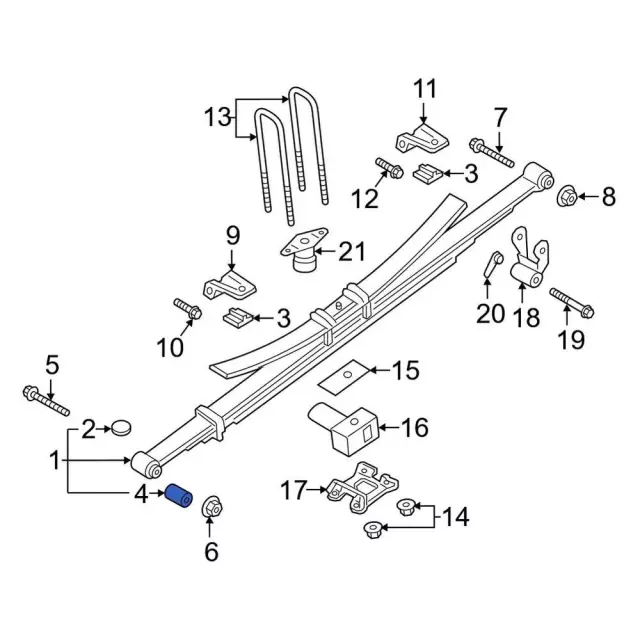 Leaf Spring Bushing - Ford (PC3Z-5781-C)
